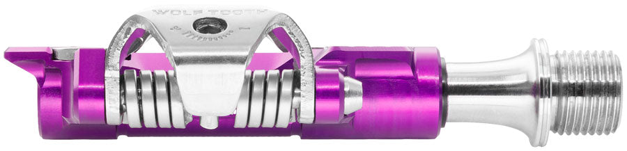 wolf-tooth-del-gravel-race-clipless-pedals-single-sided-clipless-alloy-9-16-ultraviolet-purple-pair-shimano-spd
