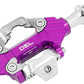 Wolf Tooth DEL Gravel Race Clipless Pedals - Single Sided Clipless, Alloy, 9/16", Ultraviolet Purple, Pair, Shimano SPD