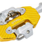 Wolf Tooth CTRL Trail Performance Clipless Pedals - Dual Sided Clipless, Alloy, 9/16", Gold, Pair, Shimano SPD
