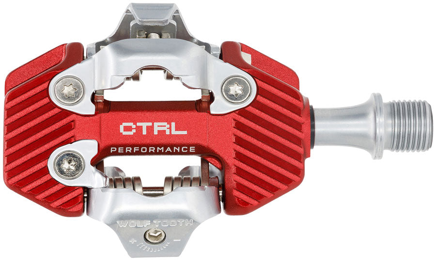 wolf-tooth-ctrl-trail-performance-clipless-pedals-dual-sided-clipless-alloy-9-16-red-pair-shimano-spd