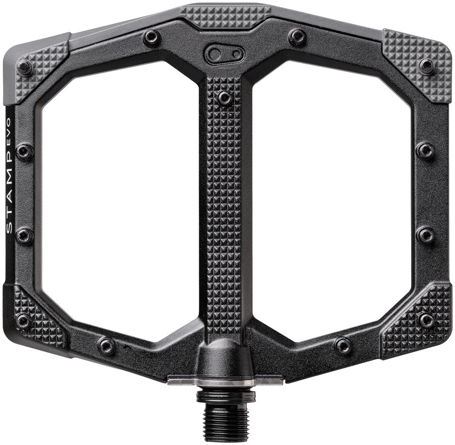 Crankbrothers Stamp Evo Pedals - Platform, Aluminum, 9/16", Black, Large