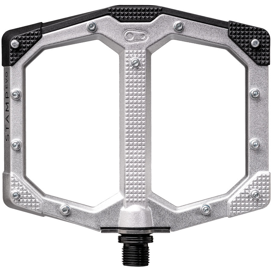 Crankbrothers Stamp Evo Pedals - Platform, Aluminum, 9/16", Silver, Large