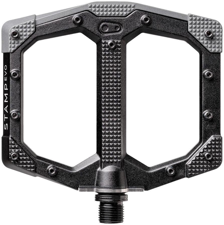 Crankbrothers Stamp Evo Pedals - Platform, Aluminum, 9/16", Black, Small