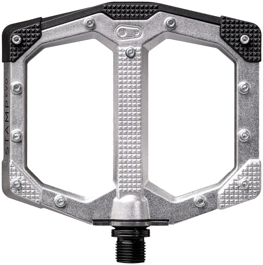 Crankbrothers Stamp Evo Pedals - Platform, Aluminum, 9/16", Silver, Small