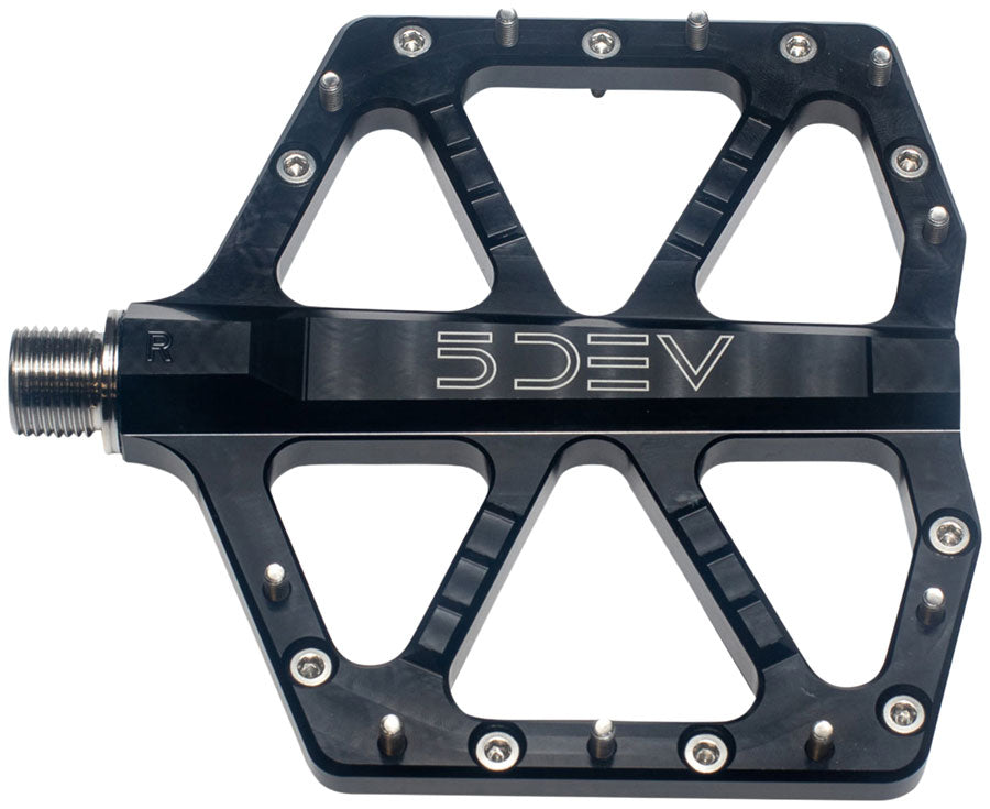 5DEV Jumpline Pedals - Platform, Aluminum, 9/16", Black