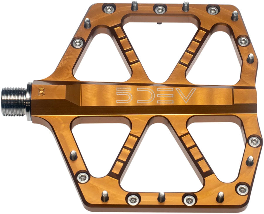 5DEV Jumpline Pedals - Platform, Aluminum, 9/16", Kash