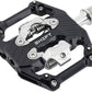 Wolf Tooth SHIFT Gravity Clipless Pedals - Dual Sided Clipless, Alloy, 9/16", Black, Pair, Shimano SPD