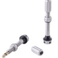 Teravail Alloy Tubeless Valves - Pair, 48mm, Matte Silver