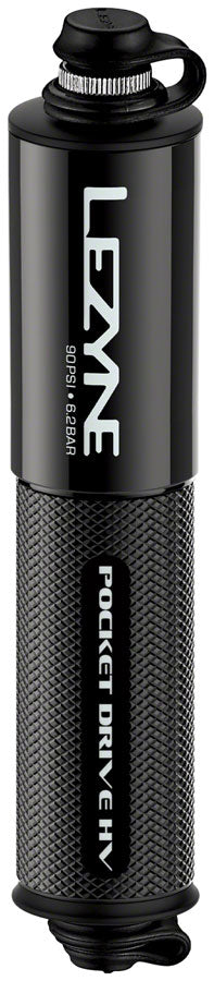 Lezyne Pocket Drive HV Frame Pump - Gloss Black