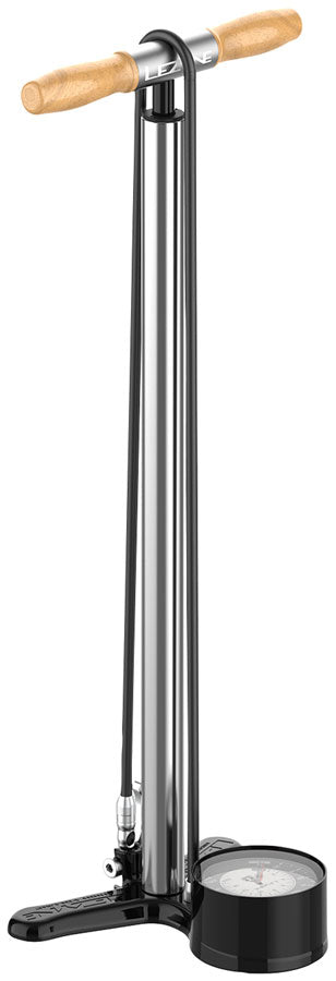 Lezyne Alloy Floor Drive 3.5 Floor Pump - Presta Pro Chuck, 220psi, Gloss Silver