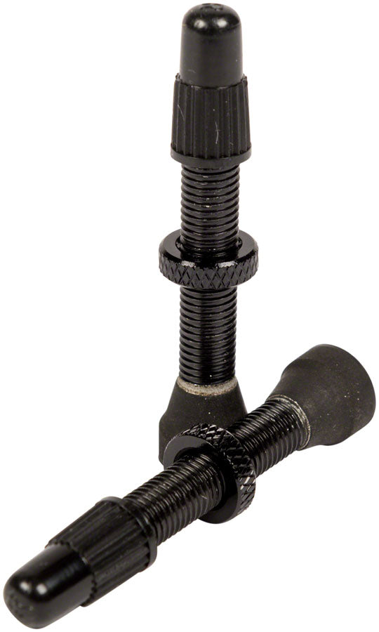 Stan's Alloy Valve Stems - 35mm, Pair, Black