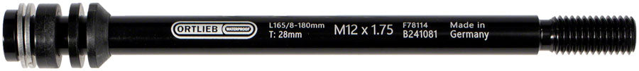 Ortlieb Thru Axle M6-Connector - 1.75mm, Black