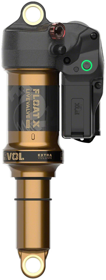 FOX FLOAT X Live Valve Neo Factory Rear Shock - Metric, 230 x 60 mm, 0.2 Spacer, Live Valve EVOL LV, Kashima Coat