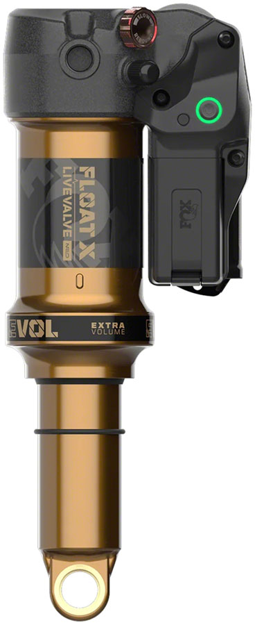 FOX FLOAT X Live Valve Neo Factory Rear Shock - Trunnion Metric, 205 x 60 mm, 0.2 Spacer, Live Valve, EVOL LV, Kashima Coat