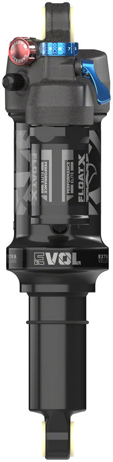 FOX FLOAT X Performance Elite Rear Shock - Metric, 210 x 50 mm, 0.6 Spacer, 2-Position Lever, EVOL LV, Black Anodized