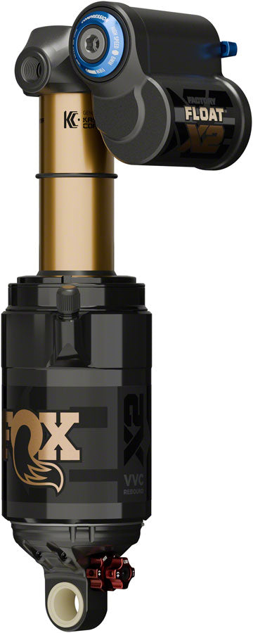 FOX FLOAT X2 Factory Rear Shock - Trunnion Metric, 185 x 55 mm, 2-Position Lever, Kashima Coat