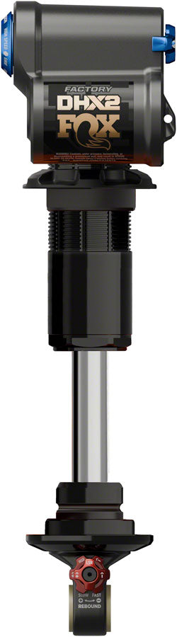 FOX DHX2 Factory Rear Shock - Trunnion Metric, 205 x 60 mm, 2-Position Lever, Hard Chromoly Damper Shaft