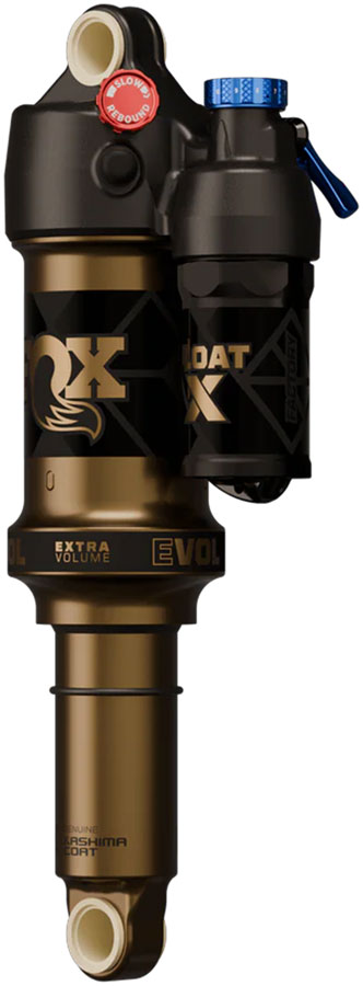 FOX FLOAT X Factory Rear Shock - Metric, 190 x 45 mm, EVOL LV, 0.6 ci Spacer, 2-Position Lever, Kashima Coat
