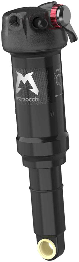 Marzocchi Bomber Inline Air Rear Shock - Trunnion Metric, 185 x 50 mm, EVOL LV, Sweep-Adj, 0.8 Spacer, Black