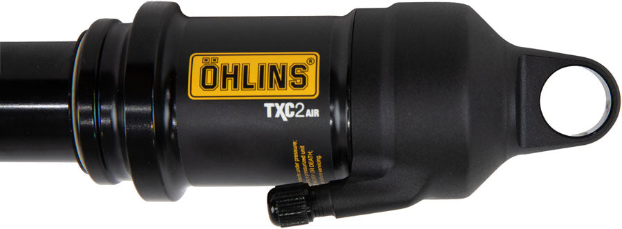 ohlins-txc2-rear-shock-metric-165mm-x-45mm-remote-actuated-twin-tube-damper-adjustable-volume-air-spring-trunnion-black