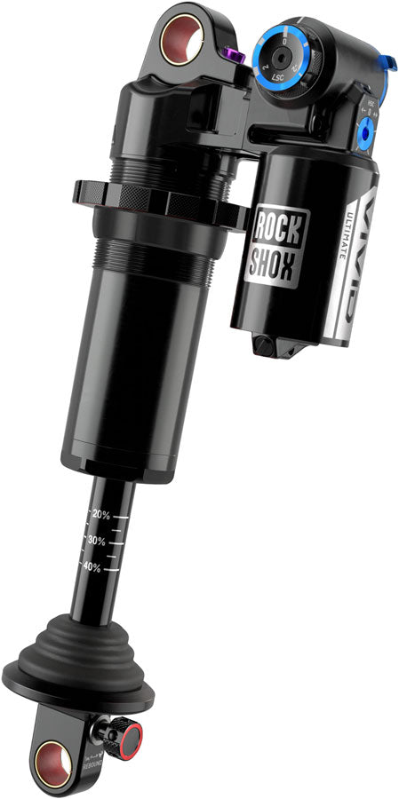 RockShox Vivid Coil Ultimate RC2T Rear Shock - 230 x 65mm, Reb 55 / Comp 34, Adj. Hydraulic Bottom Out, L/45, Standard, D1