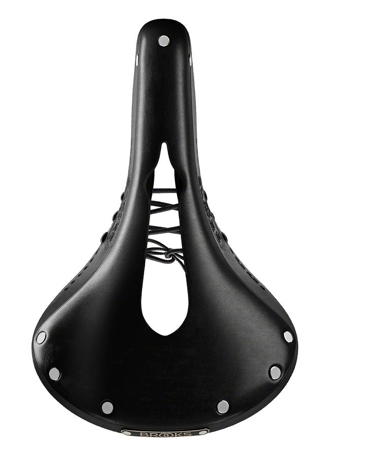 Brooks Flyer Saddle - Steel, Carved Black