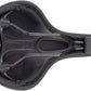 MSW Women's Saddle - Memory Foam, Soft Touch Cover, Steel, Black