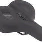 MSW Women's Saddle - Memory Foam, Soft Touch Cover, Steel, Black