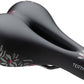 Terry Cite X Gel Saddle - Steel, Chain Blossom Pink