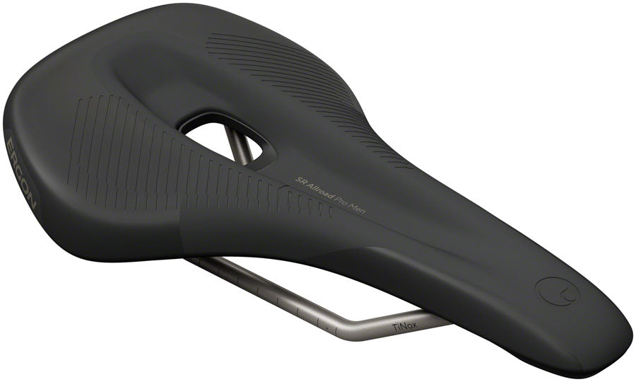 Ergon SR Allroad Pro Saddle - TiNox SL, Black, Men's, Medium/Large