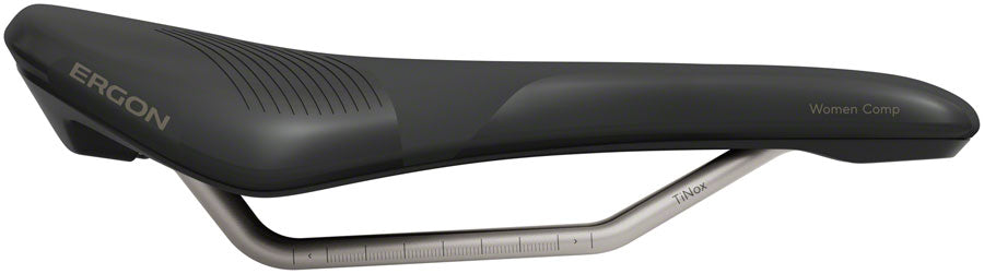 Ergon SR Allroad Comp Saddle - TiNox XP, Black, Women's, Small/Medium