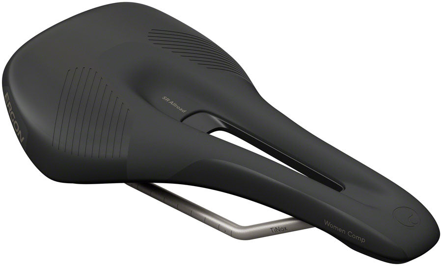 Ergon SR Allroad Comp Saddle - TiNox XP, Black, Women's, Small/Medium