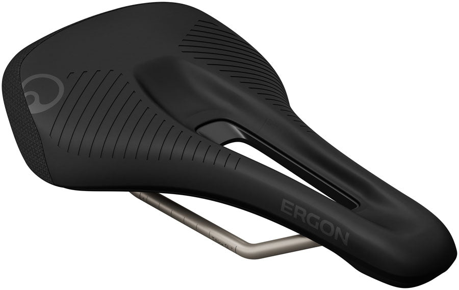 Ergon SMS Pro Saddle - TiNox SL, Black, Women's, Small/Medium