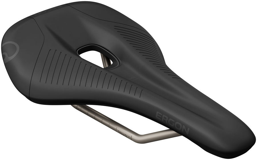 Ergon SRS Pro Saddle - TiNox SL, Black, Men's, Small/Medium