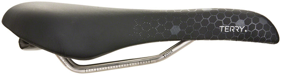 Terry Fly Ti Gel Saddle - Titanium, Black/Gray, Men's