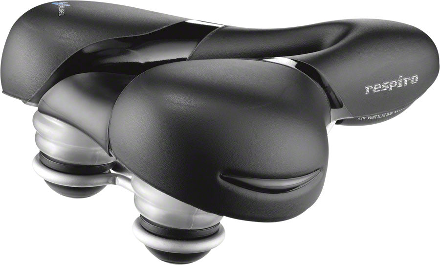 Selle Royal Respiro Saddle -Steel, Black, Relaxed