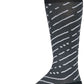 45NRTH Snow Band Midweight Knee High Wool Sock - Dark Gray/Dark Blue, Small