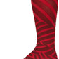 45NRTH Dazzle Midweight Knee High Wool Sock - Chili Pepper/Red, Small