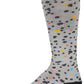 45NRTH Speck Heavyweight Knee High Wool Sock - Gray/Dark Blue, Large