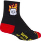 SockGuy Classic Burnt Out Socks - 3", Large/X-Large