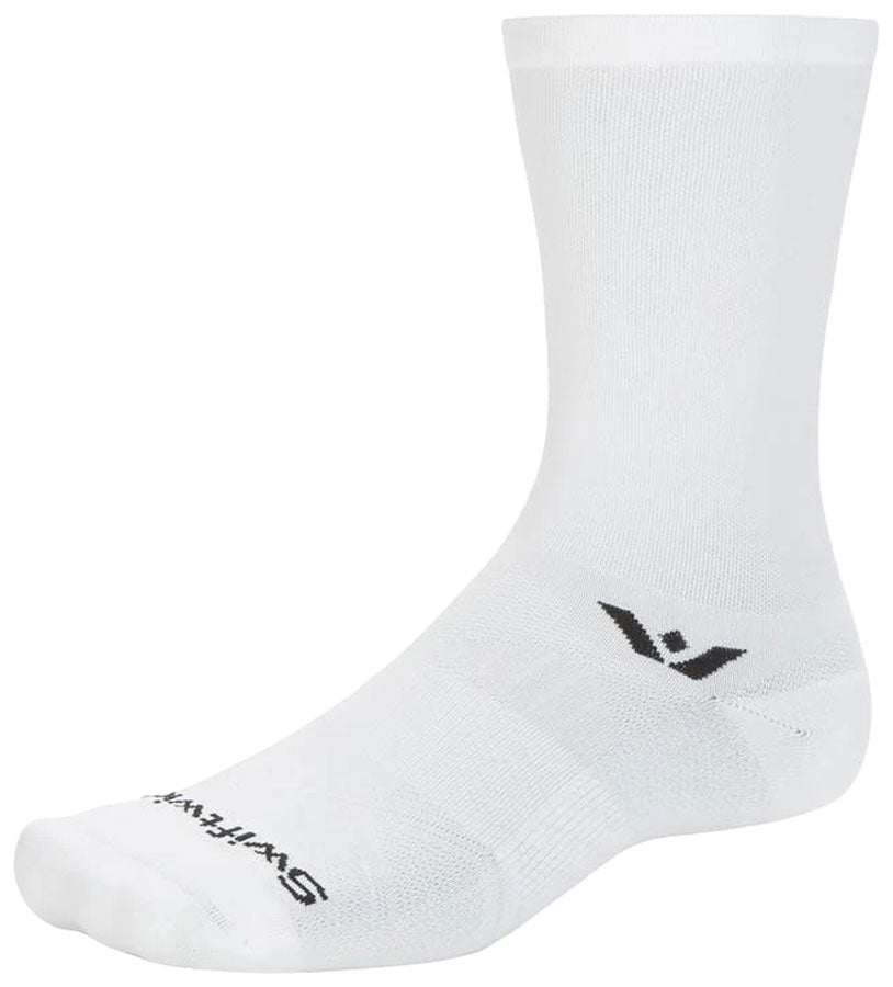 Swiftwick Aspire Crew Socks - Circuit White, Small