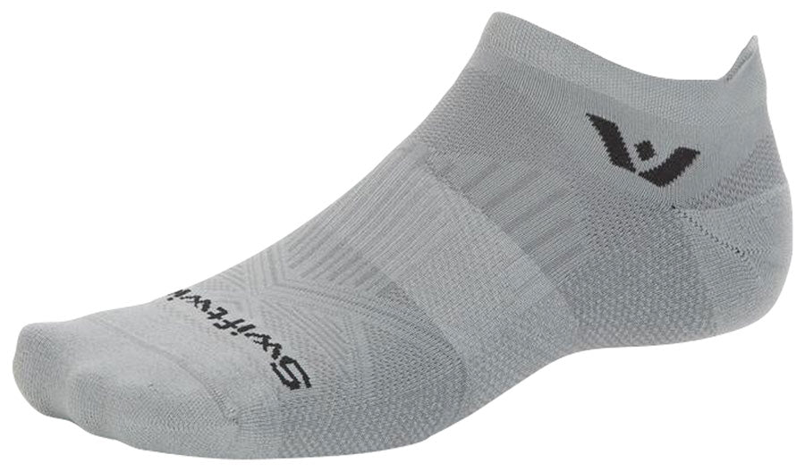 Swiftwick Aspire No Show Socks - Circuit Pewter, Large