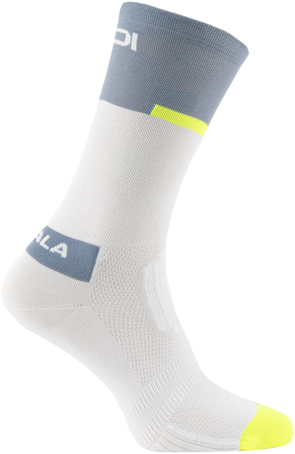 SIDI Neo Socks - White/Grey, 20cm, Fits Sizes 35-39