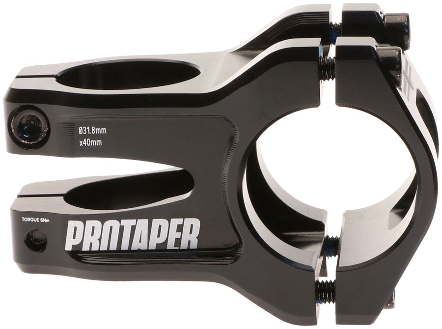ProTaper Vice Trail Stem - 40mm, 31.8mm Clamp, +/-0, 1 1/8", Aluminum, Black