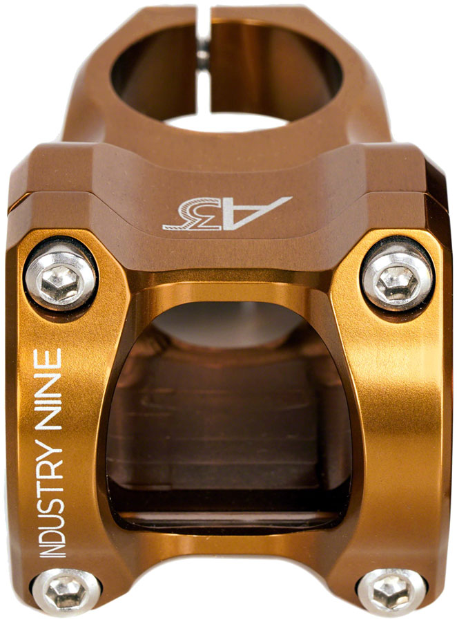 Industry Nine A318 Stem - 30mm, 31.8mm Clamp, +/-4.4, 1 1/8", Aluminum, Bronze