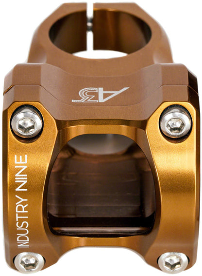Industry Nine A318 Stem - 40mm, 31.8mm Clamp, +/-4.4, 1 1/8", Aluminum, Bronze