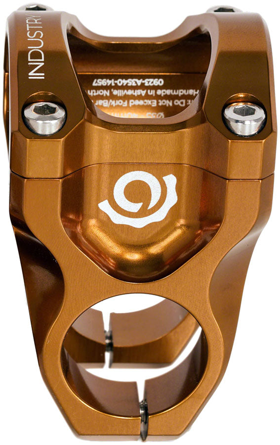 Industry Nine A318 Stem - 40mm, 31.8mm Clamp, +/-4.4, 1 1/8", Aluminum, Bronze