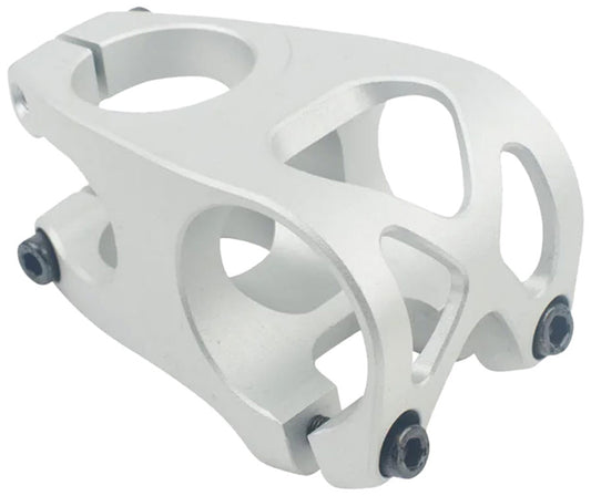 5DEV Aluminum 2-Bolt Stem - 40mm, 35mm Clamp (31.8 w/Included Shims), 0 Degree, 1-1/8", Raw