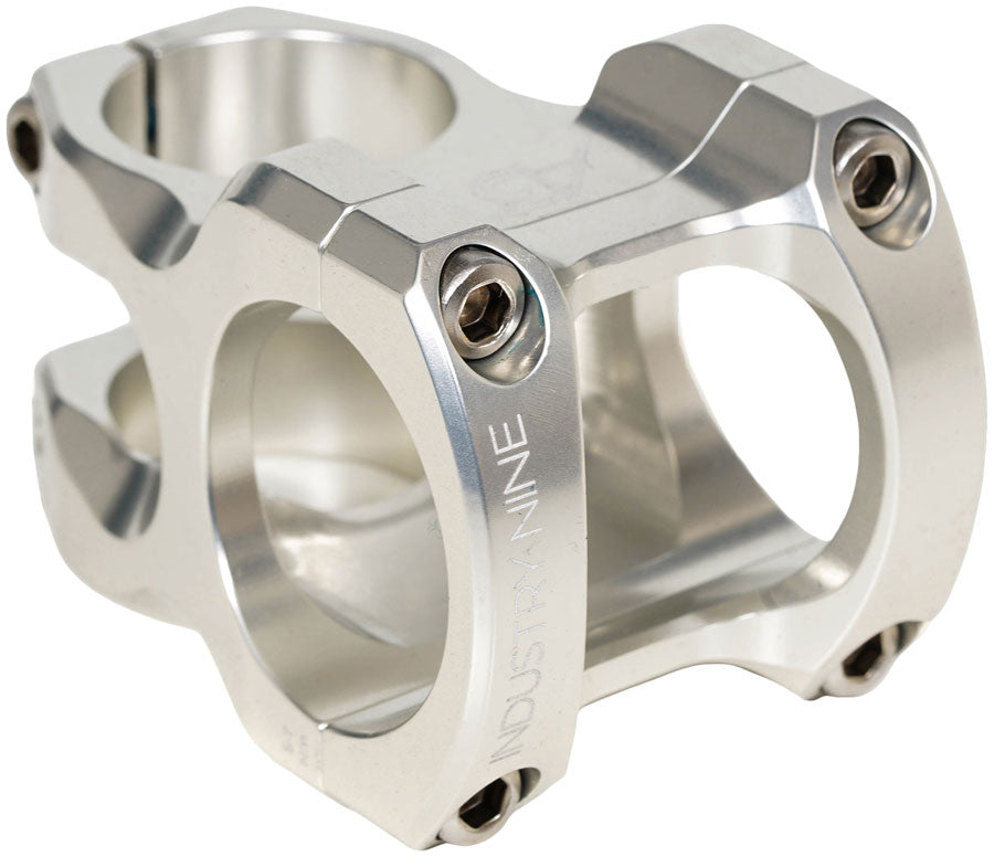 Industry Nine A318 Stem - 50mm, 31.8mm Clamp, +/-4.4, 1 1/8", Aluminum, Silver
