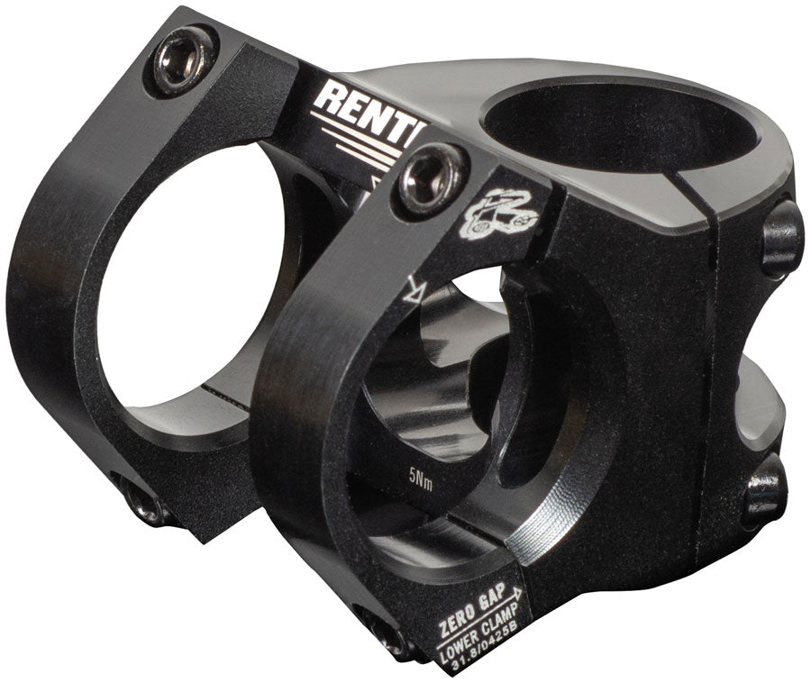 Renthal Apex Stem - 40mm, 31.8 Clamp, +/-5, 1 1/8", Aluminum, Black/Black